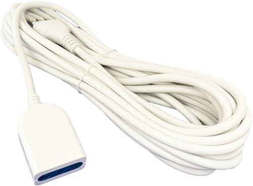 Prolunga Elettrica Bipasso 10 Metri con Spina 10/16A e Presa Schuko