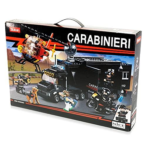 Nice Group Mattoncini CARABINIERI Stazione Operativa Mobile-M38-B0659, Multicolore, 3, M38-B0659