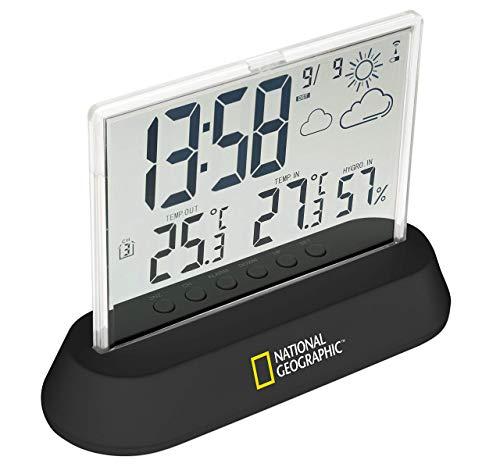 National Geographic Stazione Meteorologica Radio Trasparente con Sensore Esterno