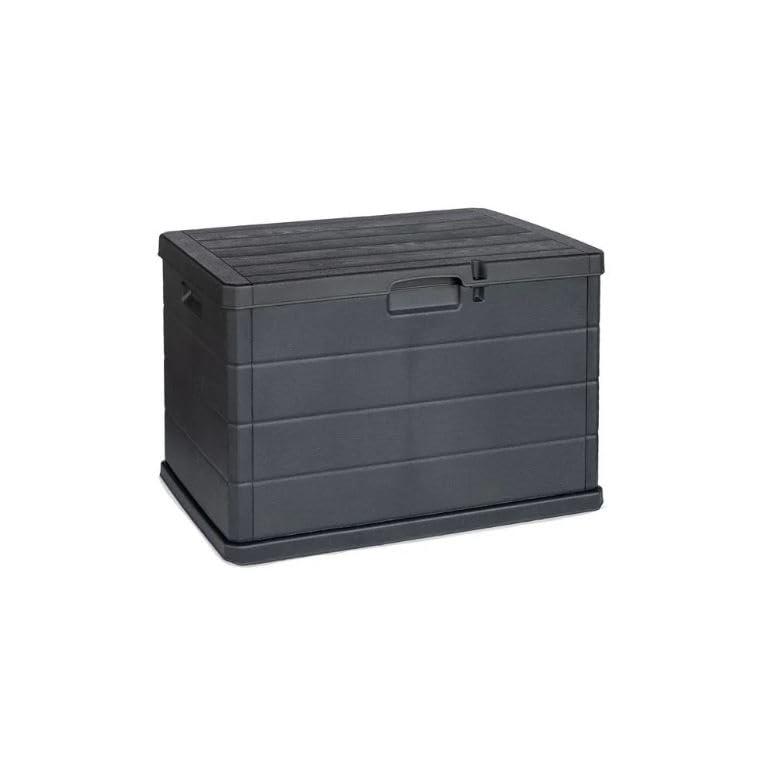 Baule Cassapanca da Esterno 170 Litri - Effetto Legno Antracite