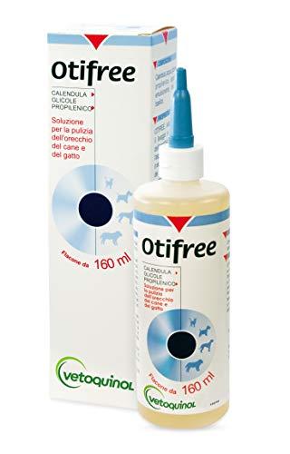 Vetoquinol Otifree Soluzione per la Pulizia dell'Orecchio del Cane e del Gatto - 160 ml