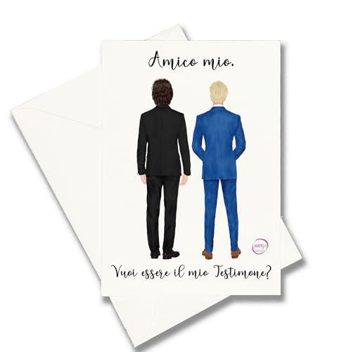 Biglietto Testimone Sposo - Personalizzato