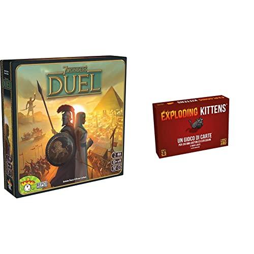 Asmodee 7 Wonders Duel, Edizione Italiana, Multicolore, 8035 & Exploding Kittens, Gioco di Carte, Edizione in Italiano, 8540