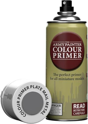 The Army Painter Colour Primer Plate Mail Metal 400ml