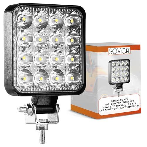 Faro LED da Lavoro per Trattore, 48W, 12V/24V, 6500K