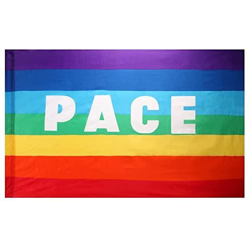 Bandiera della Pace Arcobaleno 90x150 cm - LATRAT
