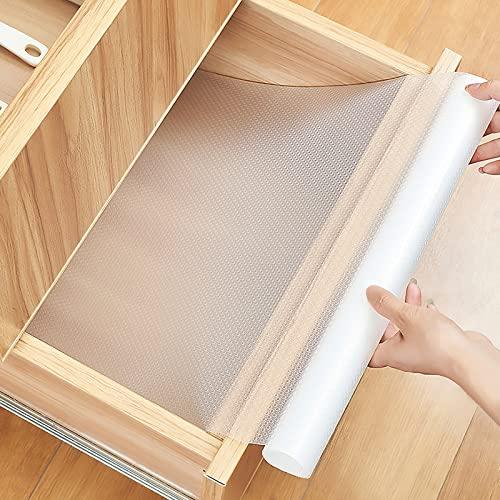 AiQInu Tappetino Antiscivolo per Cassetti - 44.5 x 400 cm
