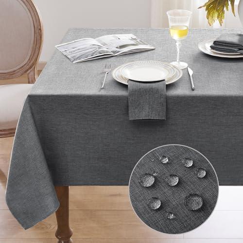 Softalker Tovaglia Antimacchia Rettangolare Grigia 240x140 cm