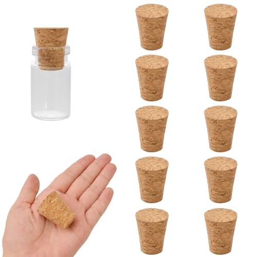 INCREWAY Tappi in sughero affusolati, 16 pezzi, conici, in legno, tappi di ricambio per bottiglie di vino, barattoli di vetro, 29 x 20 x 35 mm