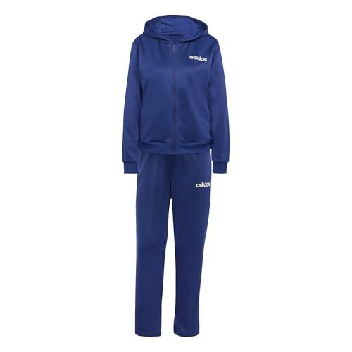 adidas Essentials Linear Tracksuit Donna Blu Scuro