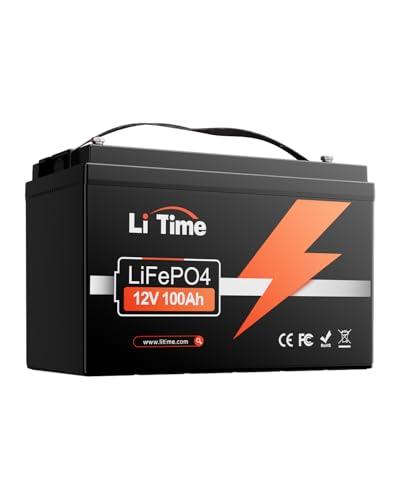 LiTime Batteria Litio 12V 100Ah LiFePO4 con BMS 100A