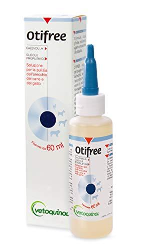 Otifree Soluzione per la Pulizia dell'Orecchio del Cane e del Gatto - 60 ml