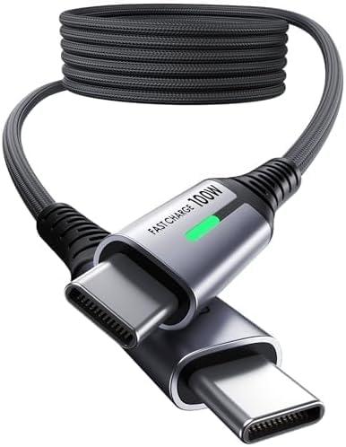 INIU Cavo USB-C a USB-C 100W - Ricarica Rapida per iPhone, Samsung, MacBook e altri dispositivi