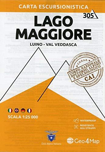 Luino-Val Veddasca. Carta escursionistica 1:25.000: Luino-Val Veddasca / Waterproof / Resistente: 305