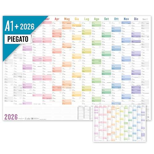 Calendario da Parete XXL 2026 A1+ - Arcobaleno