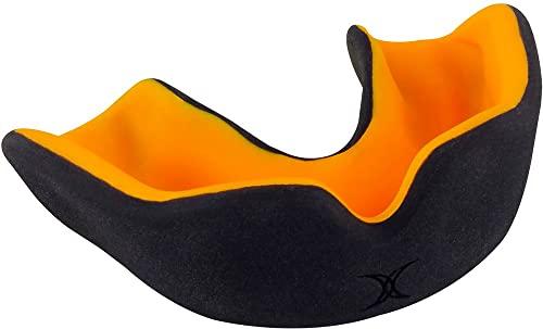 Gilbert X Brace Dual Density, Paradenti Unisex-Adulto, Nero/Arancione, Senior
