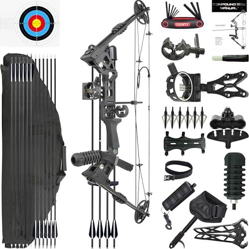 Arco Compound Set Adulto CENWTY 20-70 LBS per Caccia e Pesca
