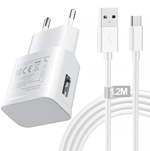 Caricabatterie Rapido 18W con Cavo USB-C 1.2m per Xiaomi Redmi, Samsung Galaxy e Tablet