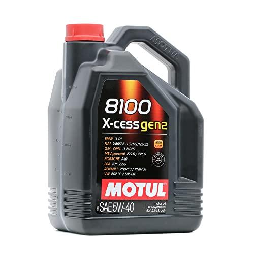Motul 8100 X-cess Gen2 5W-40 Olio Motore 5 Litri