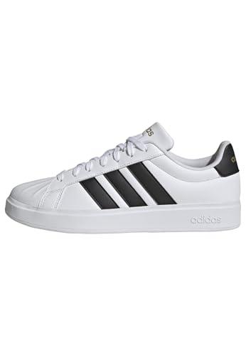 adidas Uomo Streettalk Shoes, Ftwr White/Core Black/Gold Met., 43 1/3 EU