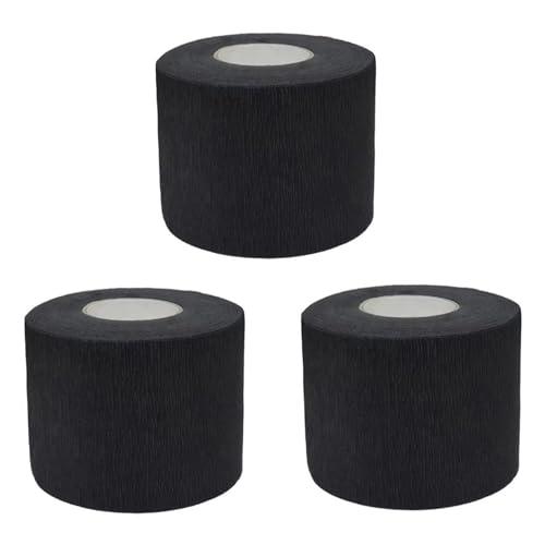 Feisate Carta Collo Barbiere Nera - 3 Rotoli da 300 Strisce