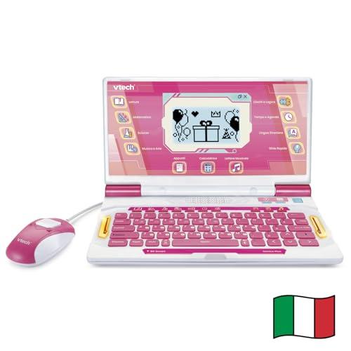VTech Bit Smart Genius Plus Rosa - Computer Interattivo Bilingue per Bambini