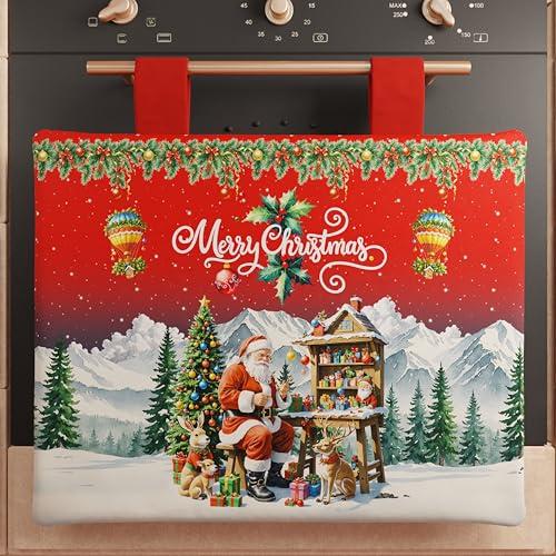 PETTI Artigiani Italiani - Copriforno Natalizio Villaggio di Babbo Natale