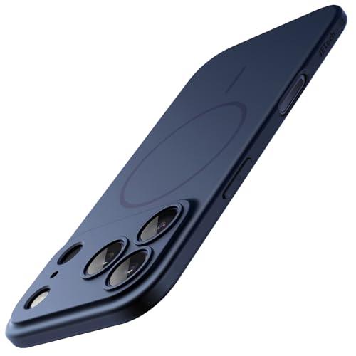 JETech Cover Magnetica Slim per iPhone 17 Pro Max - Blu Scuro