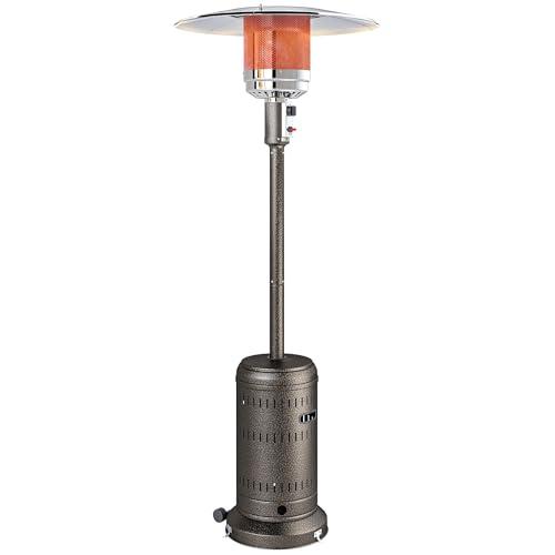 Stufa a Gas da Esterno Outsunny 11kW Marrone Scuro