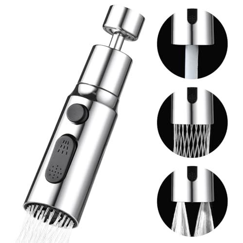OSDUE Kit Aeratore Rubinetto Cucina Girevole con 3 Modalità di Getto