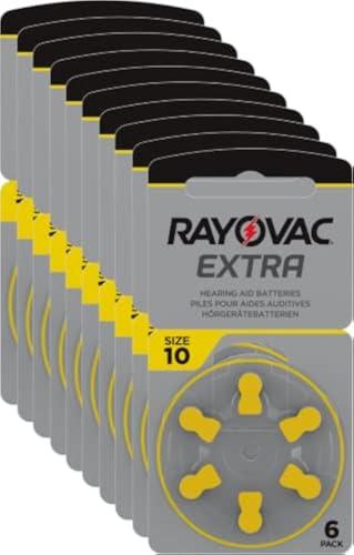 Rayovac Extra Advanced 10/PR70 Batterie per Apparecchi Acustici (60 Pezzi)