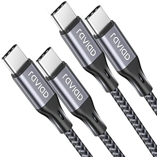 RAVIAD Cavo USB C USB C 60W (2 Pezzi, 1M)