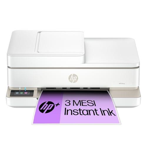 HP Envy 6520e 714N9B, Stampante Multifunzione a Getto d'Inchiostro A4 a Colori, Stampa Fronte e Retro Automatica, Fino a 10 ppm, Wi-Fi, ADF, Fax, 3 Mesi di Inchiostro Instant Ink Inclusi, Portobello