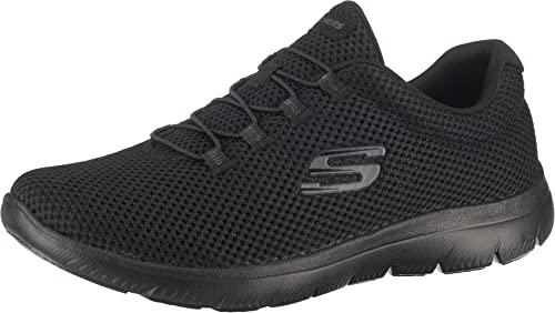 Skechers Summits Lite, Scarpe da Ginnastica Donna, Black Mesh Black Trim, 39 EU