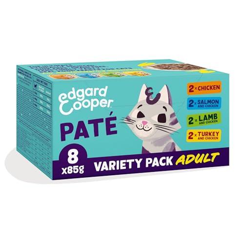 Edgard Cooper Paté Multipack Gatto - Tacchino/Pollo/Salmone/Agnello (8 x 85g)