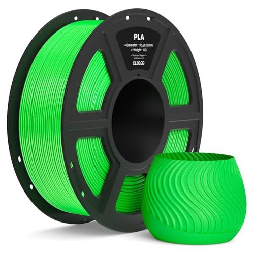 ELEGOO Filamento PLA 1,75mm Verde Neon 1KG