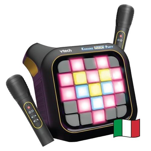 VTech Karaoke Light Party - Microfono Karaoke con Altoparlante e Doppi Microfoni Wireless