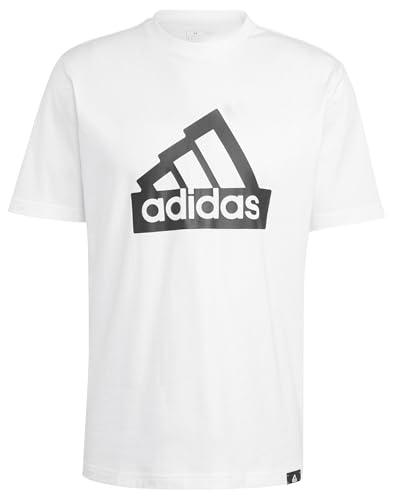 adidas Uomo Modern Essentials Graphic Tee, White, M
