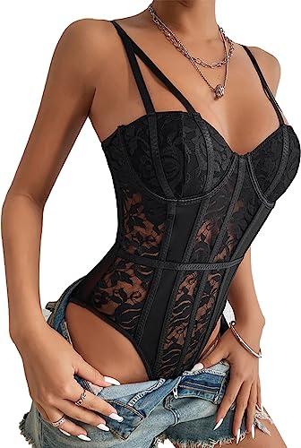 Body Donna Sexy Bodysuit in Pizzo Floreale