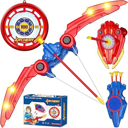 Set Arco e Frecce 3-in-1 per Bambini con Scudo e Bersaglio
