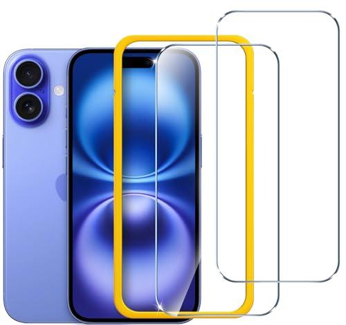 iVoler 2 Pezzi Pellicola Vetro Temperato per iPhone 16 / iPhone 15 6.1 Pollici