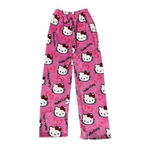 NIUREDLTD Pigiama Donna Invernale Y2k Cotone Animato Kawaii