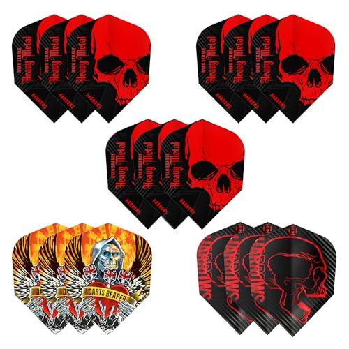 Harrows Dimplex - Set di Alette per Freccette Heavy Metal