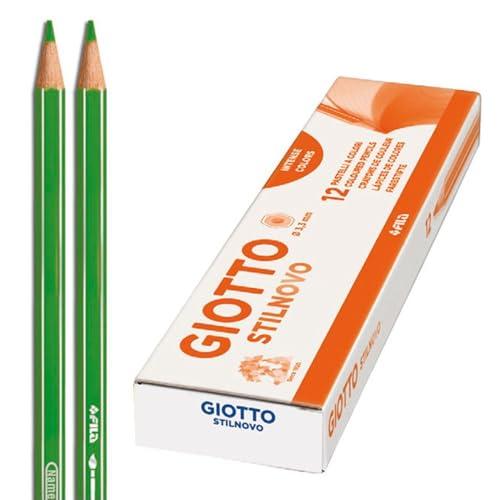 Giotto Stilnovo - Astuccio 12 Pastelli Verde