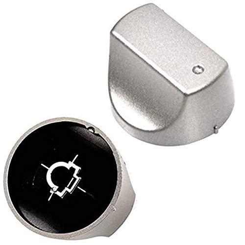 Spares2go - Manopole di Comando Argento per Forno Hotpoint Ariston (Confezione da 2)