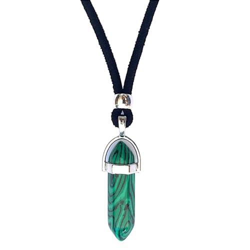 Ciondolo in Argento con Malachite a Punta di Freccia