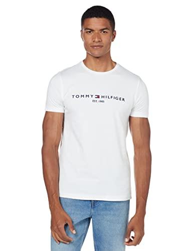 Tommy Hilfiger T-Shirt Uomo Core Tommy Logo Bianca