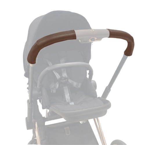 PROTEC TIF | Coperture in Similpelle per Manubrio – Compatibili con CYBEX PRIAM – Protezione Elegante – Fatte su Misura in Spagna (marrone scuro)