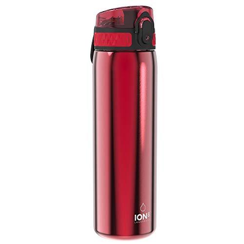 ION8 Borraccia Inox Leggero, 600ml, Rosso