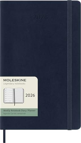 Moleskine Agenda Settimanale 2026 Large Blu